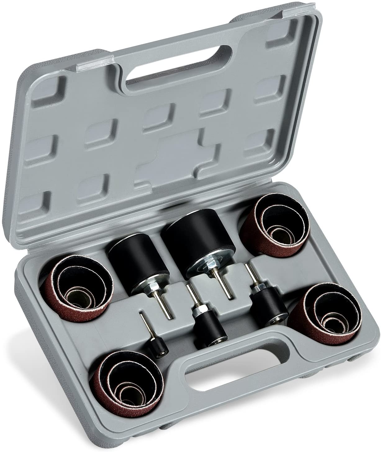 Drum Sander Kit 1/8 & 1/4" Drive Spindle Sander for Woodworking (26-Piece)