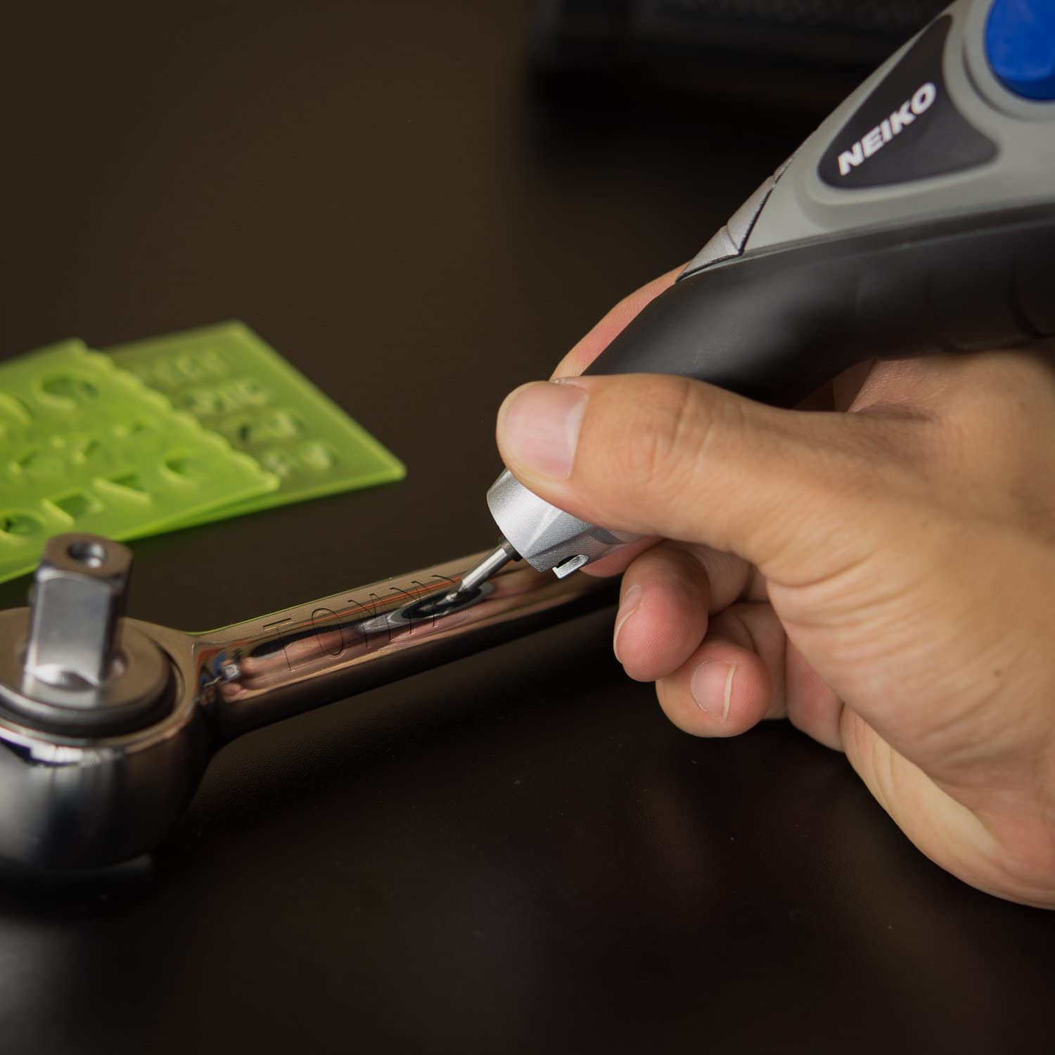 Handheld Electric Engraver — 120V, Tungsten Carbide Tip, 5 Depth Settings