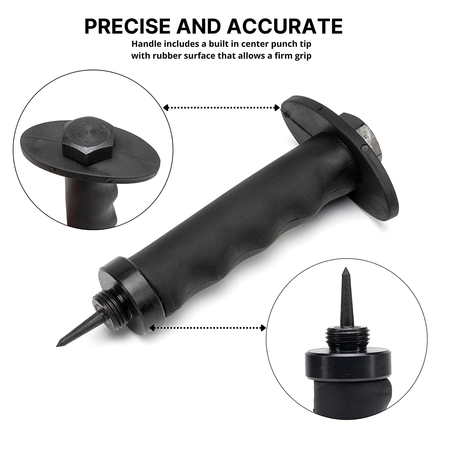 NEIKO 02604A Hole Punch Set | SAE & Metric, 3/16” – 1-3/8” & 5 – 35mm | 14 Piece Sharp Hollow Hole Punch Kit, Gasket Cutting Puncher, Foam Cutter, & Leather Hole Punches | 6” Interchangeable