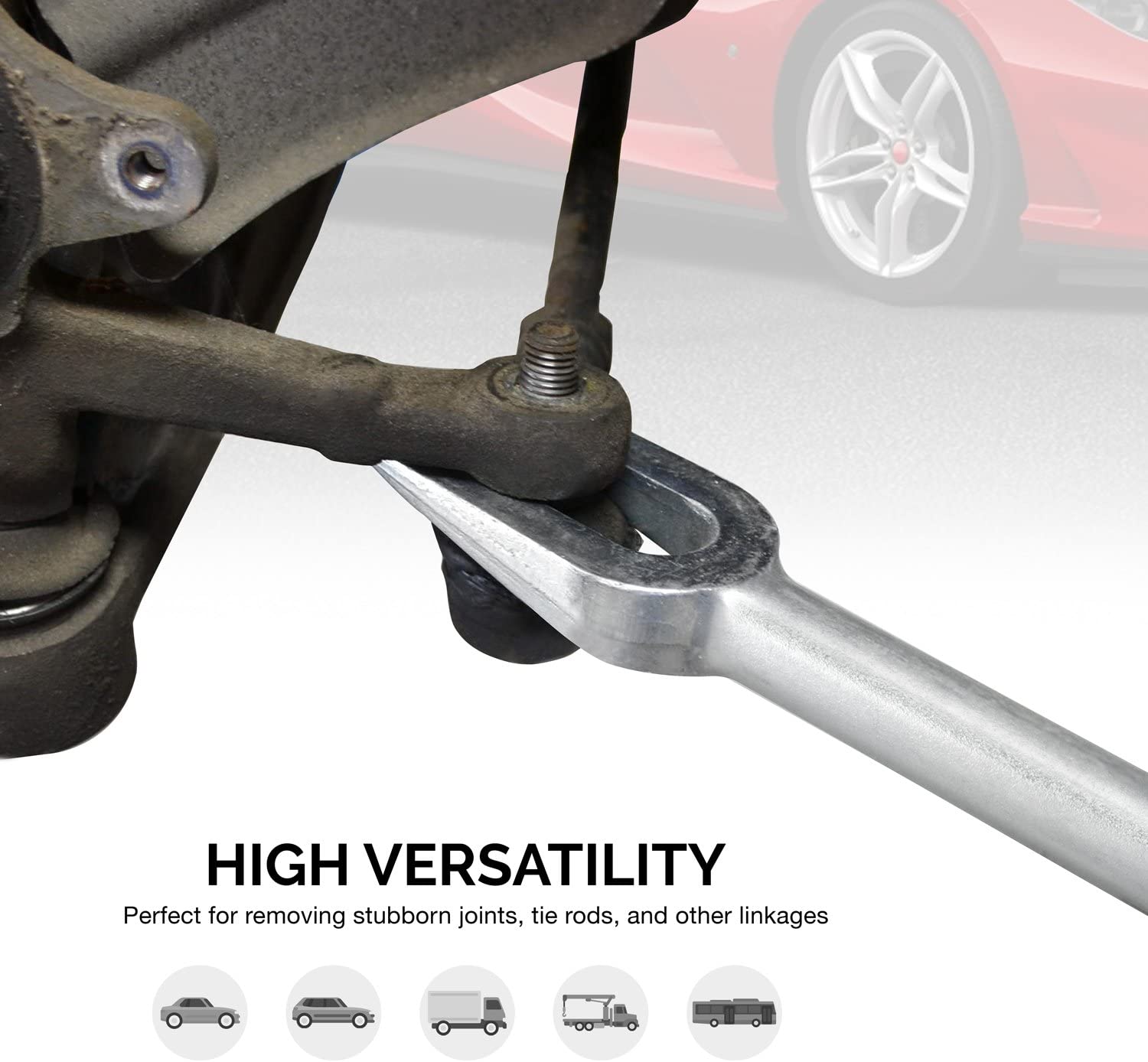 Ball Joint Separator & Pickle Fork Set — Alloy Steel, 5 Sizes (5-Piece)