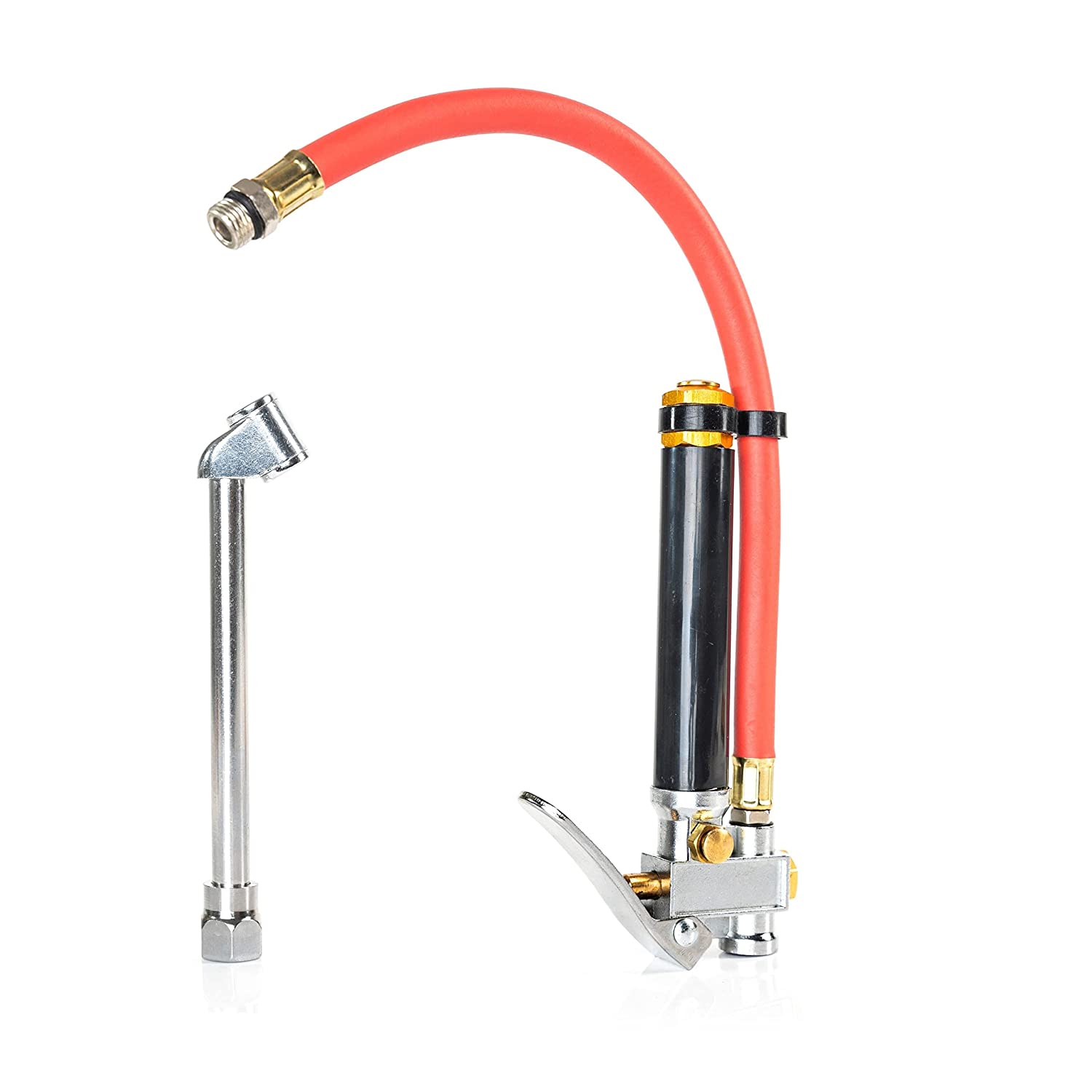 Tire Inflator, 12 Inch, Flexible Air Tire Pressure Gauge, 20 – 120 PSI