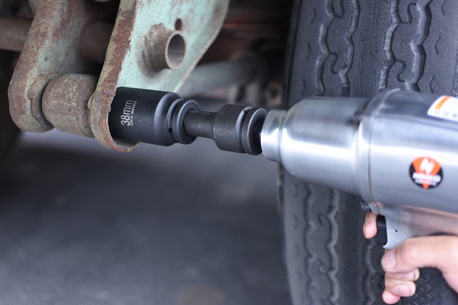 3/4" Drive Deep Impact Socket Set Jumbo Assortment, Metric Sizes (26 to 38 mm) (8-Piece)