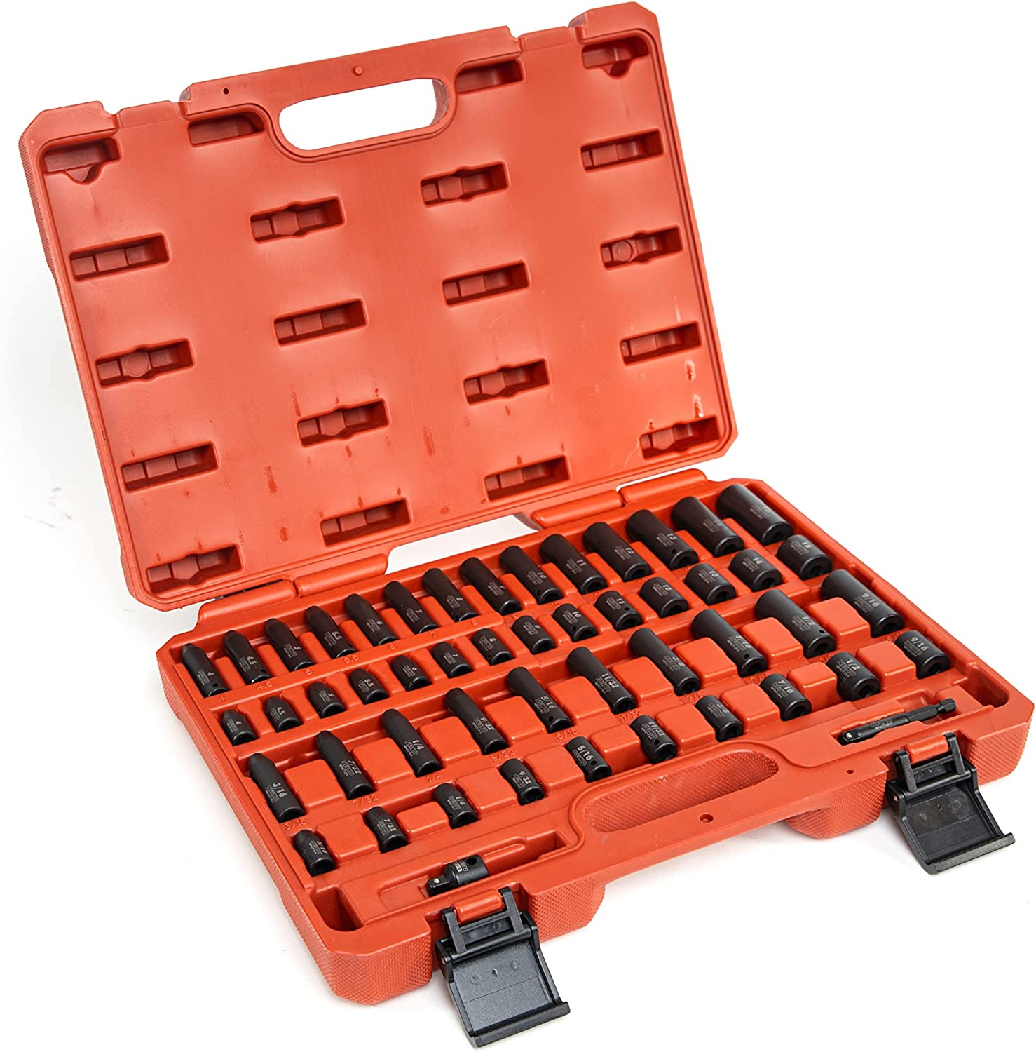 1/4 Drive Impact Socket Set Metric & Standard (50-Piece)