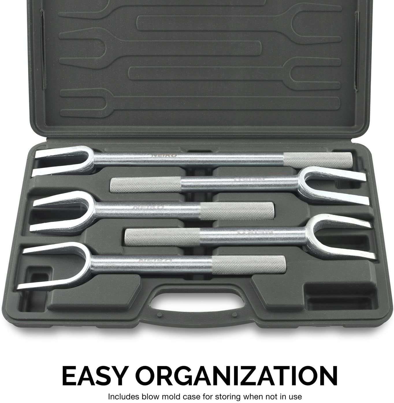 Ball Joint Separator & Pickle Fork Set — Alloy Steel, 5 Sizes (5-Piece)