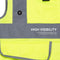 NEIKO 53994A Reflective Safety Vest with Pockets and Zipper | Large Size | High Visibility Strips on Neon Yellow | For Emergency, Construction and Safety Use