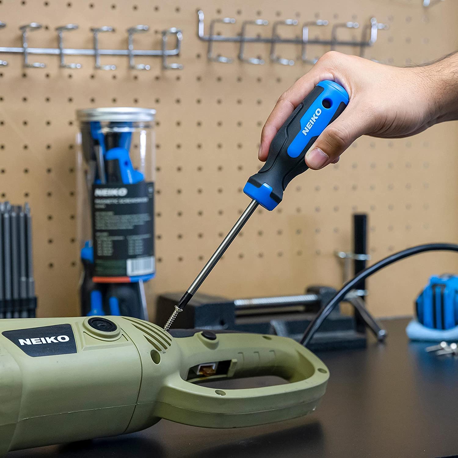 Magnetic Screwdriver Set — Phillips & Flathead, CrV Steel (10-Piece)