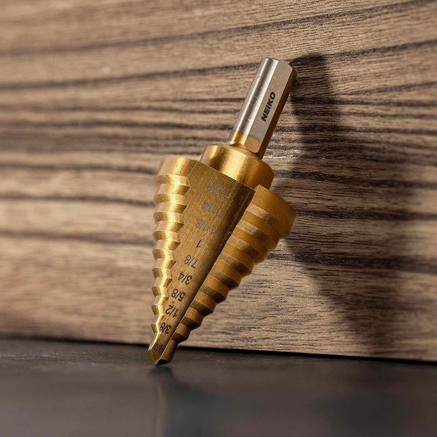 Titanium Step Drill Bit, High-Speed Alloy-Steel Bit, Hole Expander for Wood & Metal