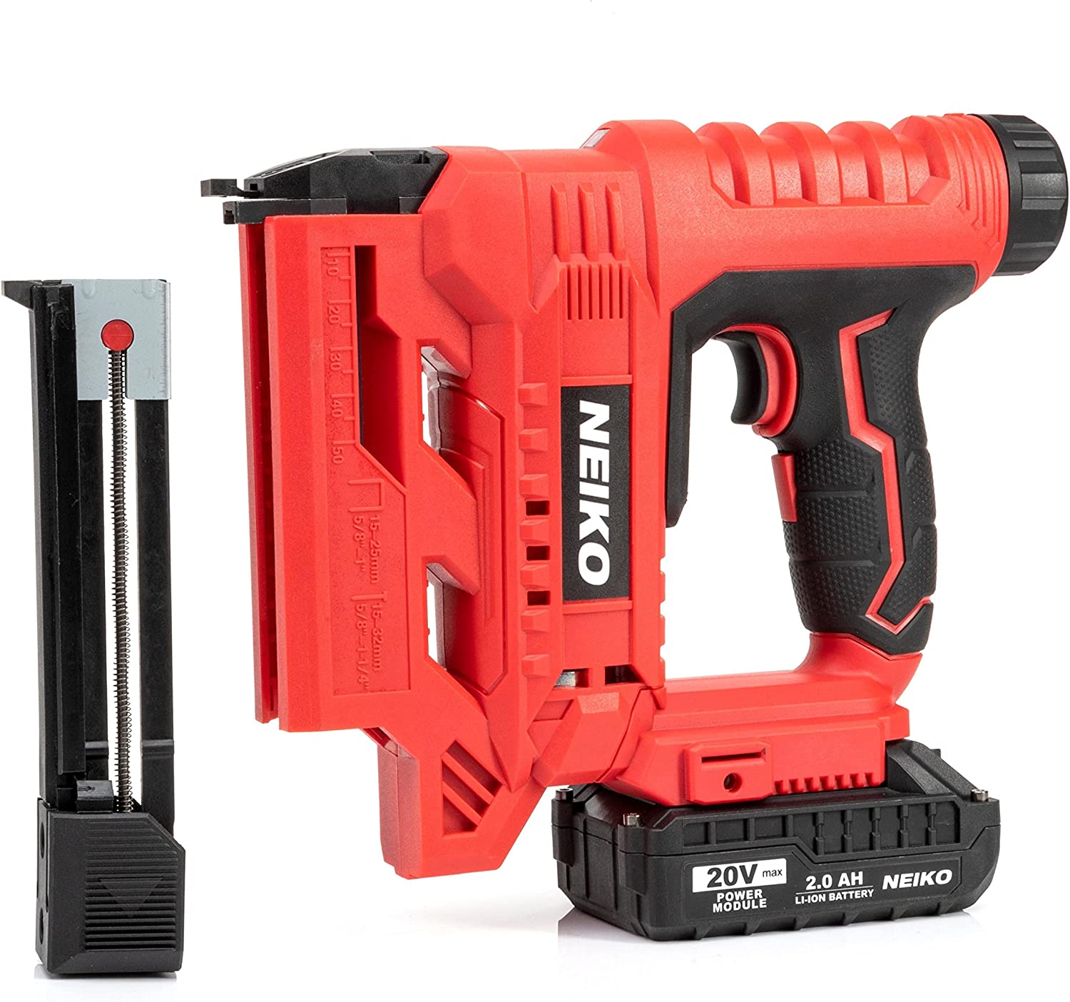 Cordless Brad Nailer & Stapler, 18 Gauge, 2 in 1 Rechargeable Staple Gun & Battery Powered Nail Gun, Carpentry, Upholstery, Woodworking, & Finish Nailer, 20V 2.0Ah Li-ion