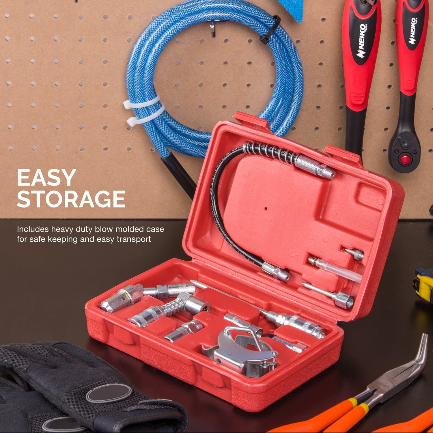 Multi-Function Grease Gun & Lubrication Accessory Kit