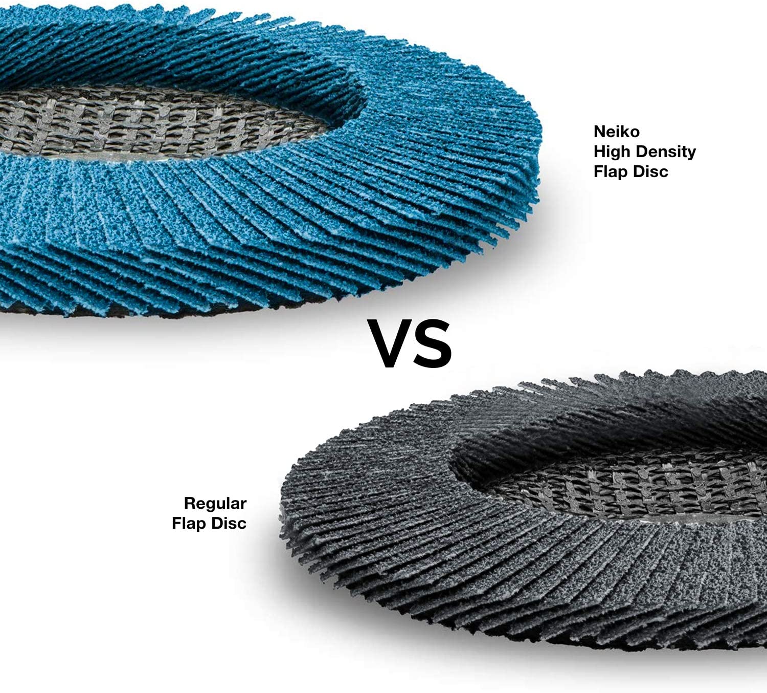 Jumbo Zirconia Flap Disc — 4-1/2", 40 Grit, Flat Type 27, High Density (10-Pack)