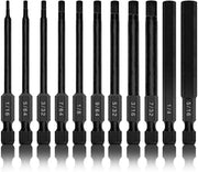 Allen Wrench Drill Bits Hex Drill Bit Set, SAE Sizes 1/16" to 5/16", Magnetic Hex Head Bits (11-Piece)