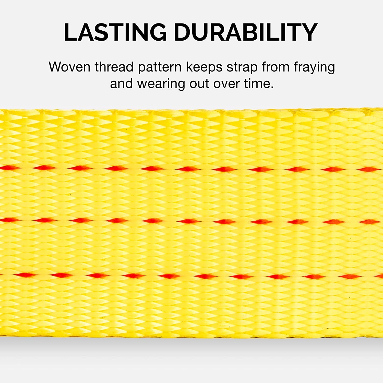 Heavy-Duty Tow Strap with Hooks — 2" × 30', 10,000-Lb Capacity
