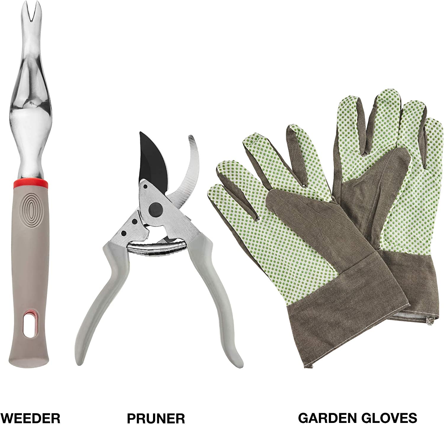 Garden Tool Set — Heavy-Duty Aluminum, Canvas Tote Bag, Gloves (8-Piece)