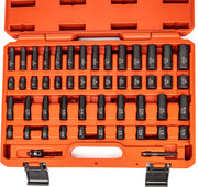 1/4 Drive Impact Socket Set Metric & Standard (50-Piece)