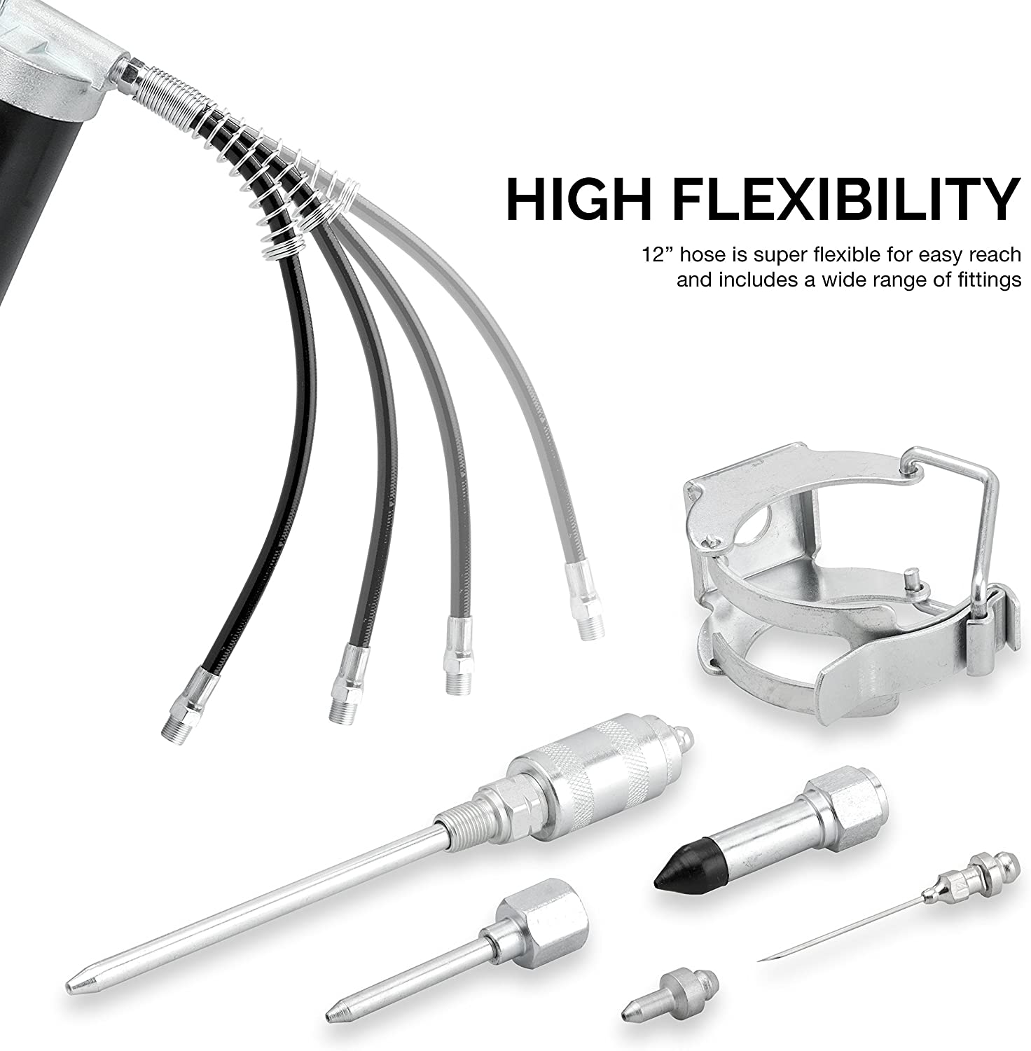 Multi-Function Grease Gun & Lubrication Accessory Kit