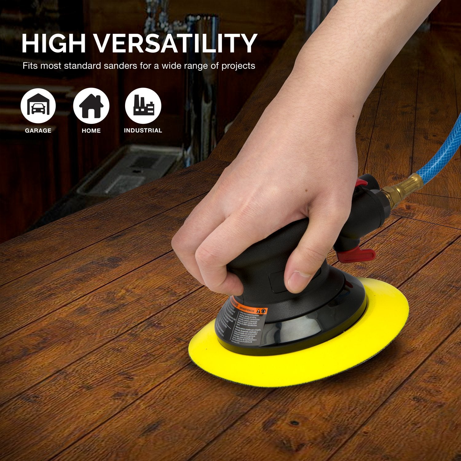 Flexible-Edge Hook-&-Loop PU Backing Pad for DA Sander Polisher Buffer