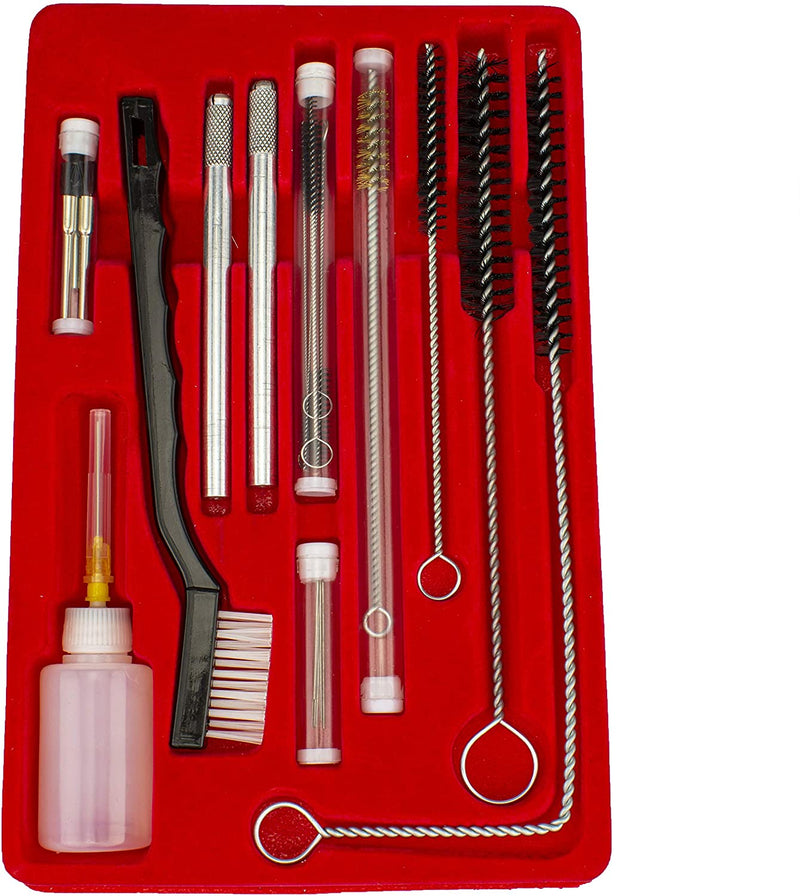 Air Brush Cleaner Kit,yosoo 11pcs Airbrush Cleaning Repair Tool Stainless Steel Spray Gun Cleaning Kit