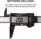 NEIKO 01417A 6” Digital Caliper, 6 Inch or 150 MM Max Measurement, Plastic, Electronic Digital Caliper with Extra Large LCD Screen, Vernier Calipers Measuring Tool, Inch and Metric Measurements