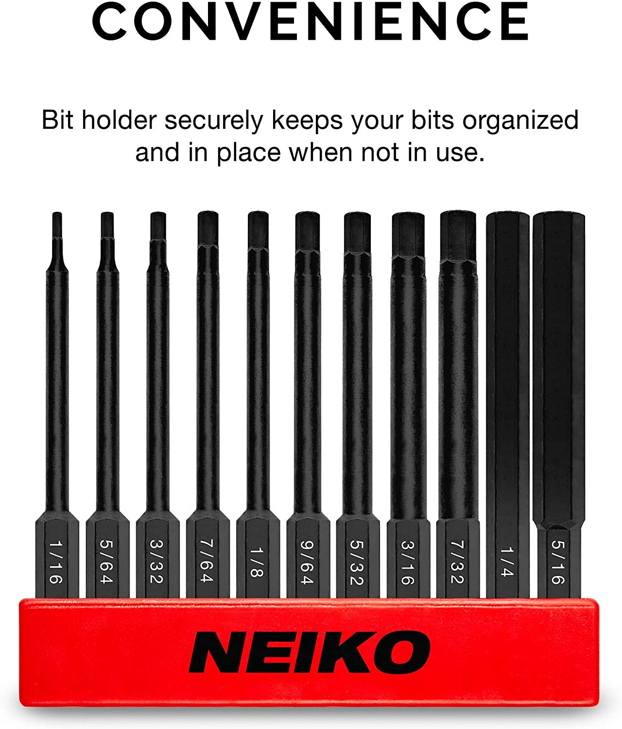 NEIKO Allen Wrench Drill Bits Hex Drill Bit Set, SAE Size – NEIKO®