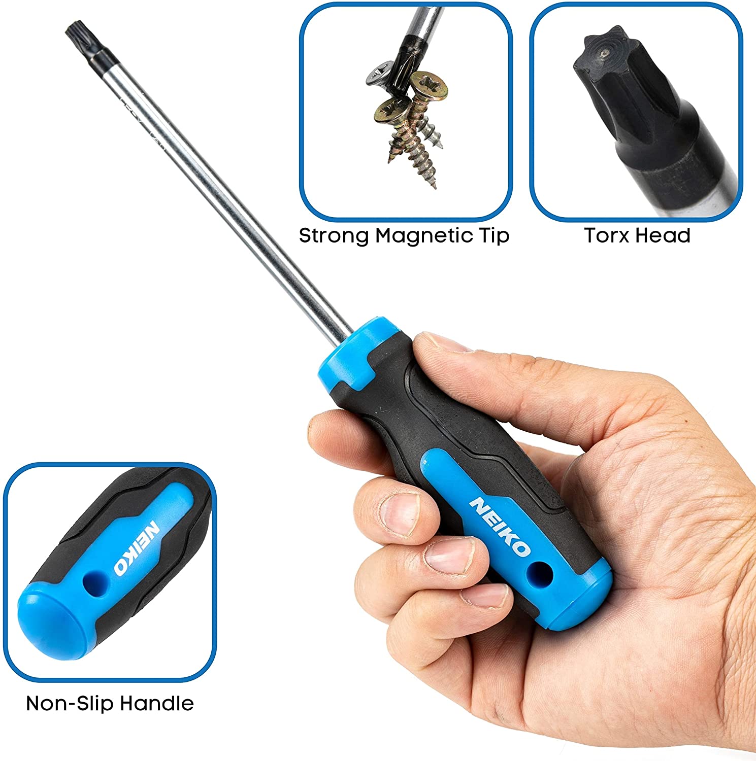 NEIKO Magnetic Torx Screwdriver Set, 12 Piece, T5 – T40,  – NEIKO®