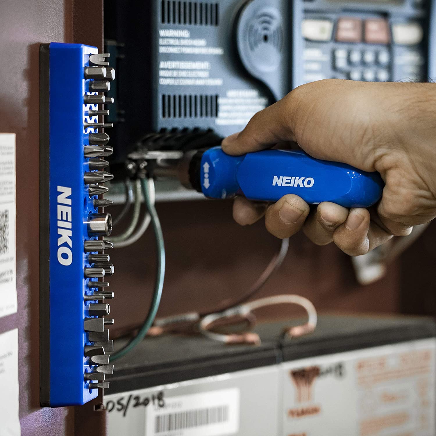 Hex Bit Organizer, 37 Hole Drill Bit Holder Organizer