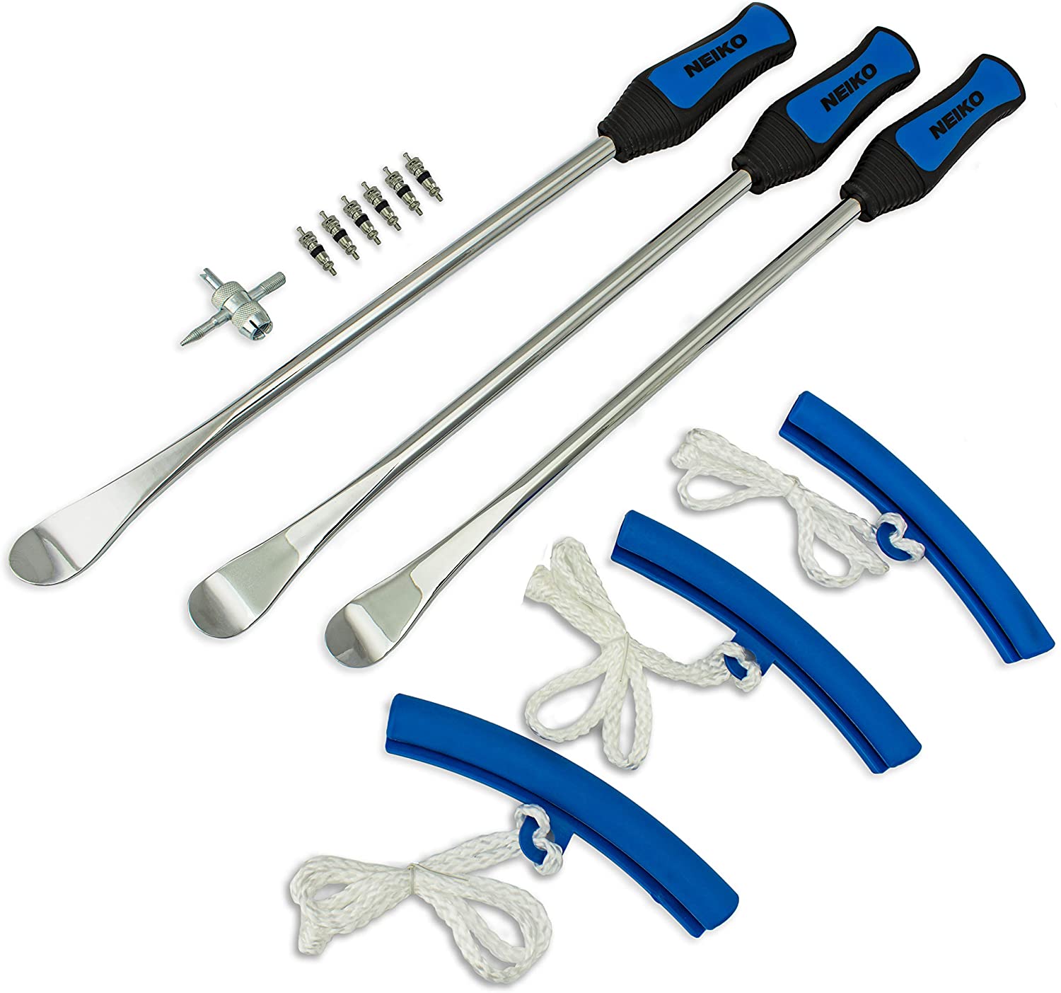 14.5” Steel Tire Spoons Tool Set, Tire Tools Include Tire Spoons, 3 Piece Rim Protector (3-Piece)