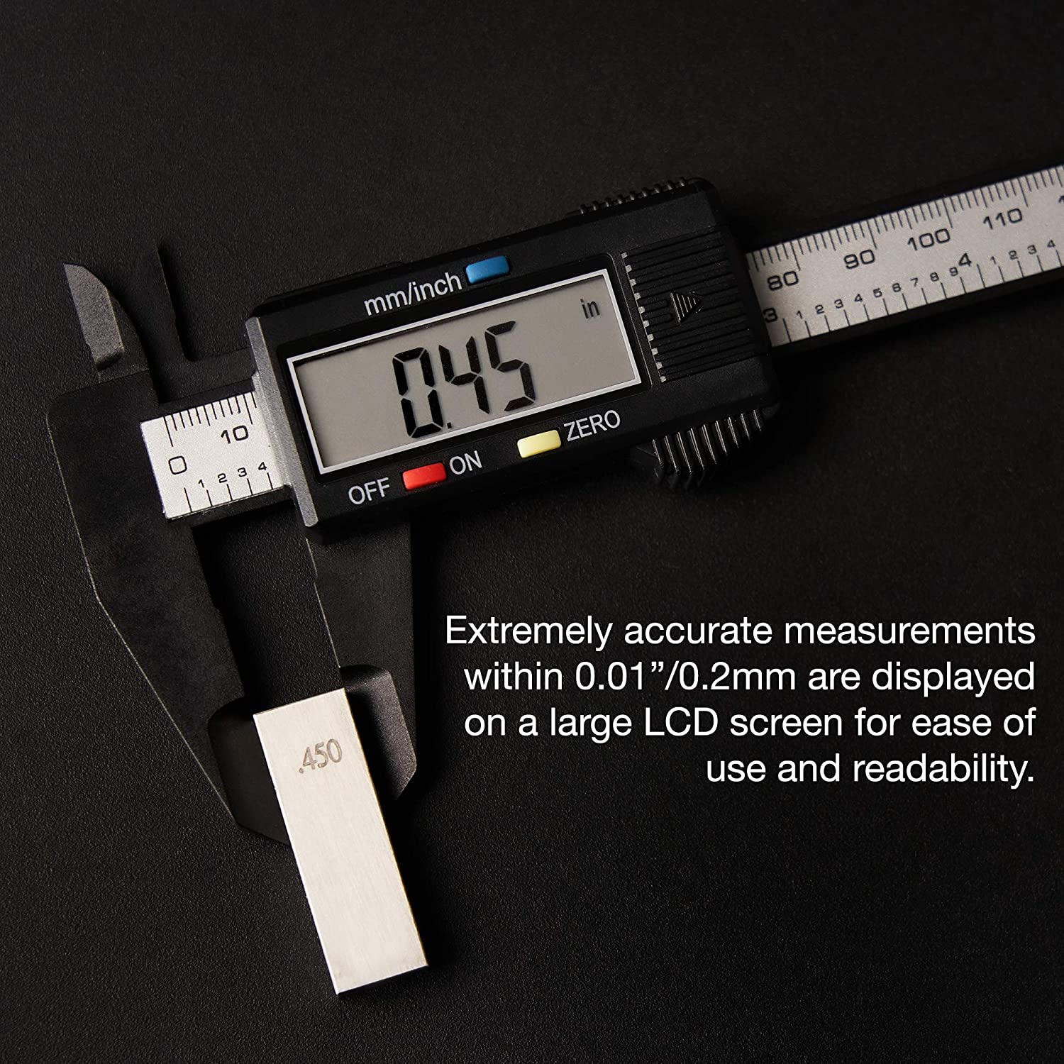 6" Digital Caliper — Budget Electronic Measuring Tool, 0–6" / 0–150 mm