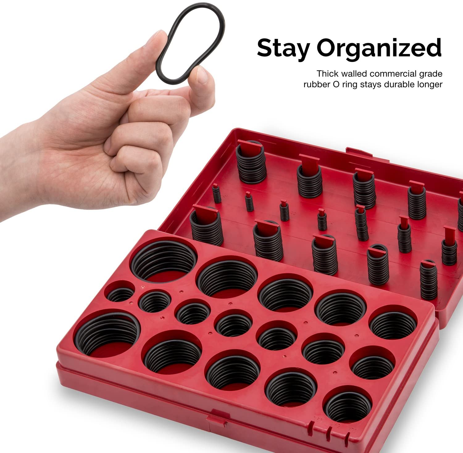 NEIKO 407 Rubber O-Ring Assortment Kit, Buna-N Gasket Sea – NEIKO®