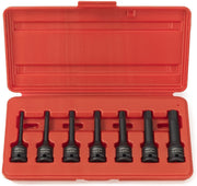 3/8" Drive Allen Socket Set 3 Inch, 3/8” Impact Hex Bit Socket Set (7-Piece)