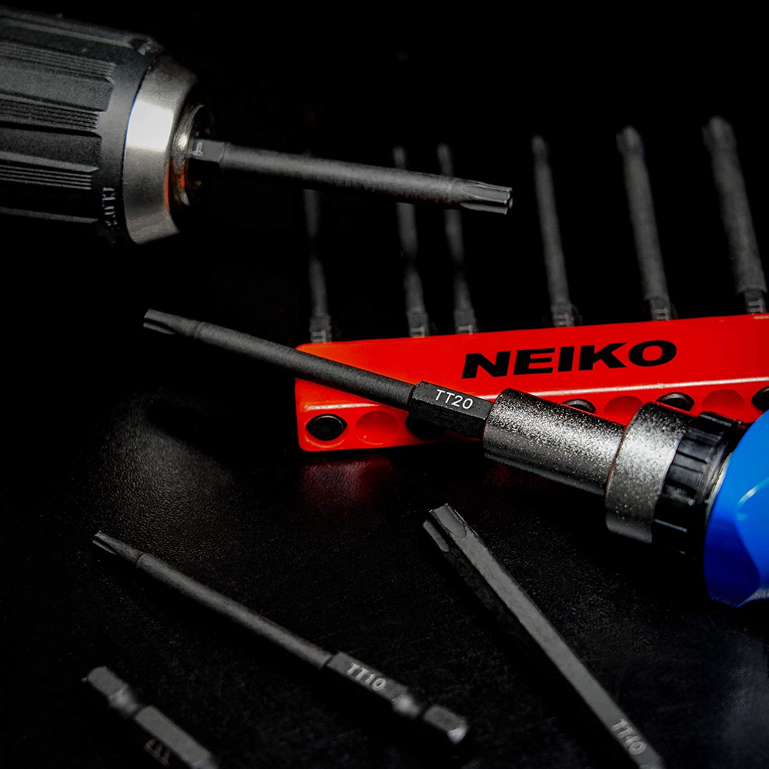 Torx Head Drill Bit Set Sizes TT6 to TT40, Tamperproof Magnetic Torx Bits (11-Piece)