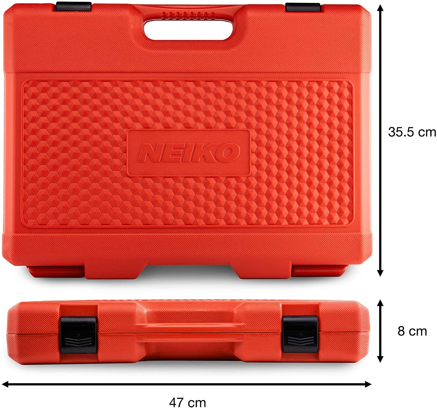 3/8" Drive Master Impact Socket Set — SAE & Metric, Deep/Shallow/Swivel, 72-Tooth Ratchet (67-Piece)