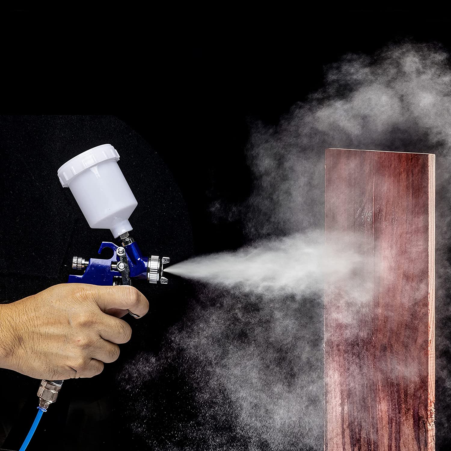 HVLP Mini Gravity-Feed Spray Gun — 1.0 mm Nozzle, 125 cc Cup