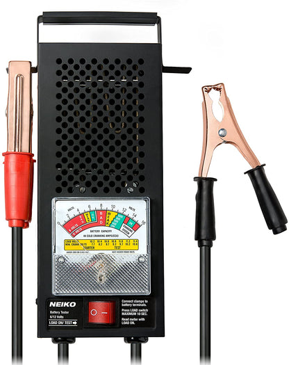 NEIKO 40510A Car Battery Tester | 100 AMP 6 and 12 Volt Automotive Load Checker | CCA Analyzer
