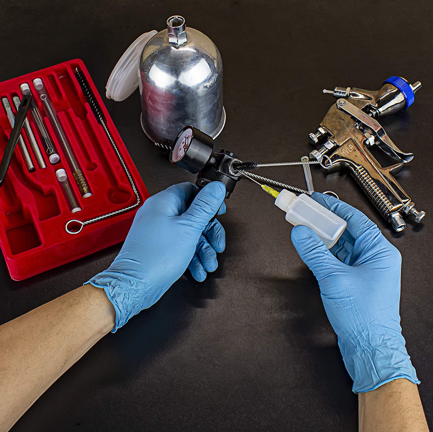 Air Spray Gun Cleaning Kit (22-Piece)