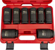 3/4" Drive Deep Impact Socket Set Jumbo Assortment, Metric Sizes (26 to 38 mm) (8-Piece)