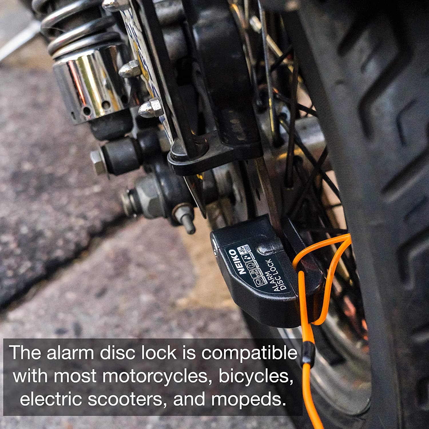Motorcycle Locks Anti Theft with Alarm, Motorcycle Disc Lock with Alarm