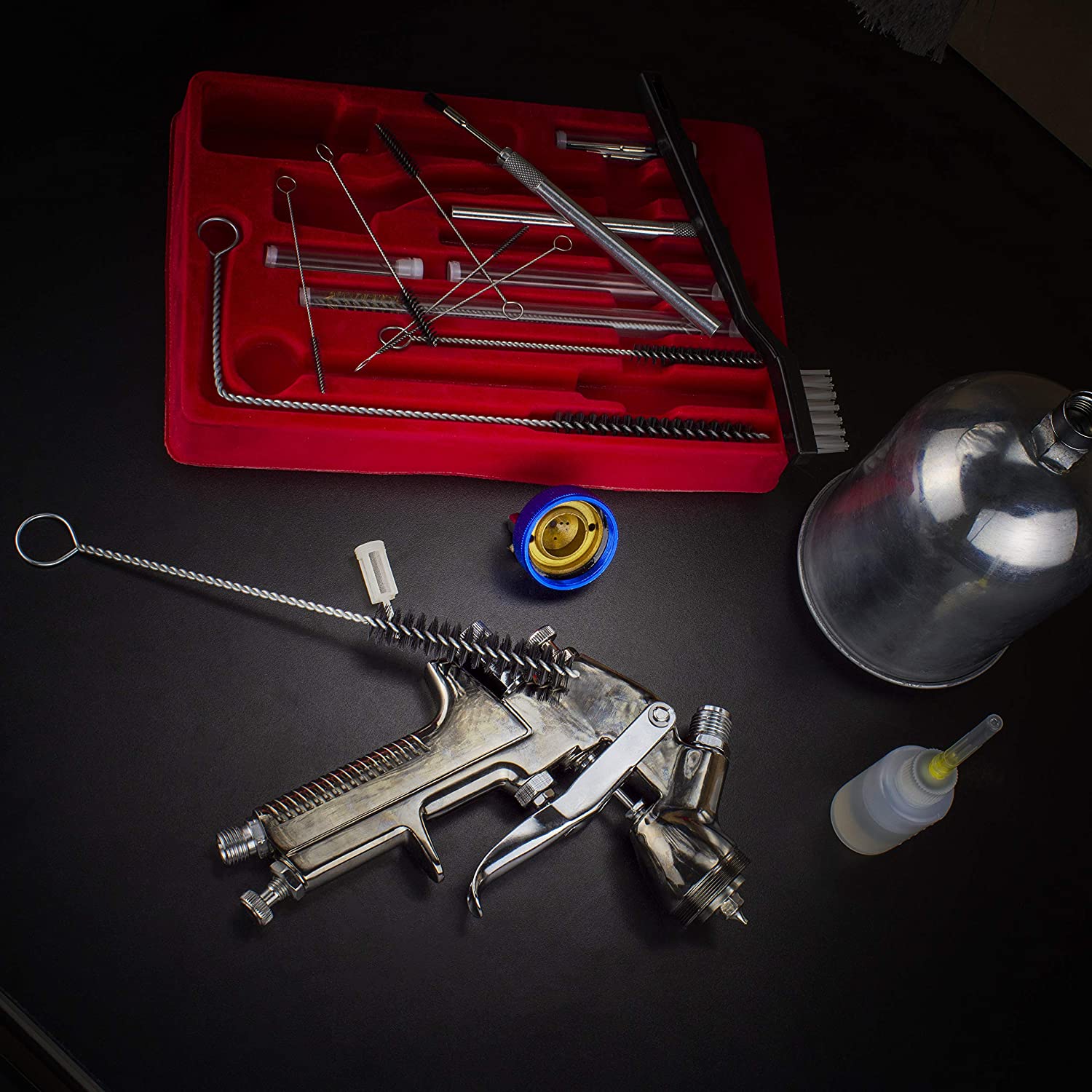 Air Spray Gun Cleaning Kit (22-Piece)
