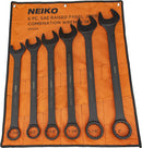 NEIKO 03125A Heavy Duty Wrench Set | 6 Piece | SAE | 12-Pt Combination Box Ends