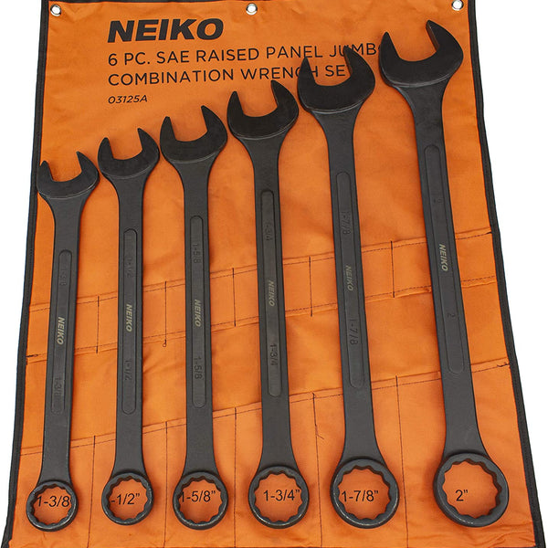 NEIKO 03574A Jumbo Combination Wrench Set | 16 Piece | SAE | 1/4