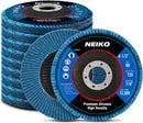 NEIKO 11258A High Density Jumbo Premium Zirconia Flap Disc | 4.5" x 7/8-Inch, 80 Grit, Bevel Type
