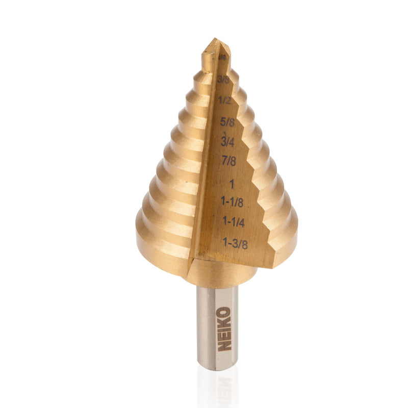 Oruola 8-Piece Titanium Drill Bit Set - Serrated Side Cutting, 3-9mm, For Wood, Metal, Plastic
