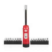 1/4” Torque Screwdriver Set, 20 Hex Bits, 10 to 50 In-Lbs (Pack of 25)